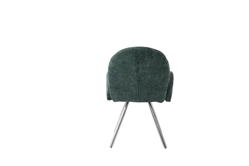 CHAISE AVEC ACCOUDOIR MIMI CHROME VERT SAPIN