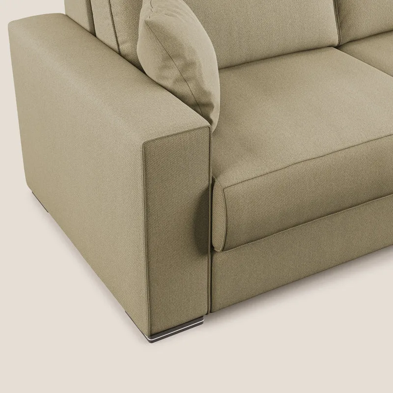 Dream Canapé-lit moderne aux coussins moelleux en tissu détachable T05 camel