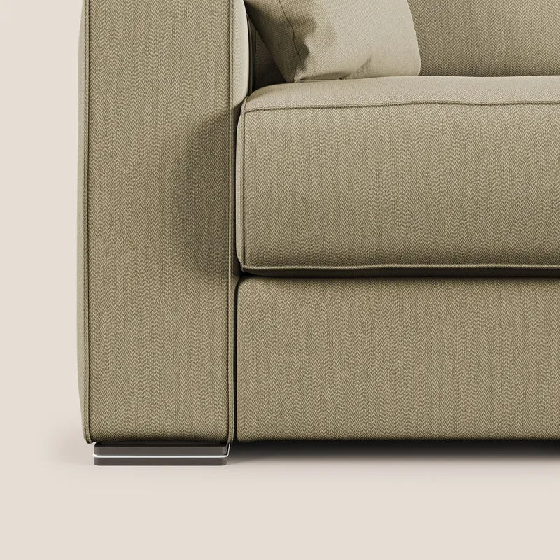 Dream Canapé-lit moderne aux coussins moelleux en tissu détachable T05 camel