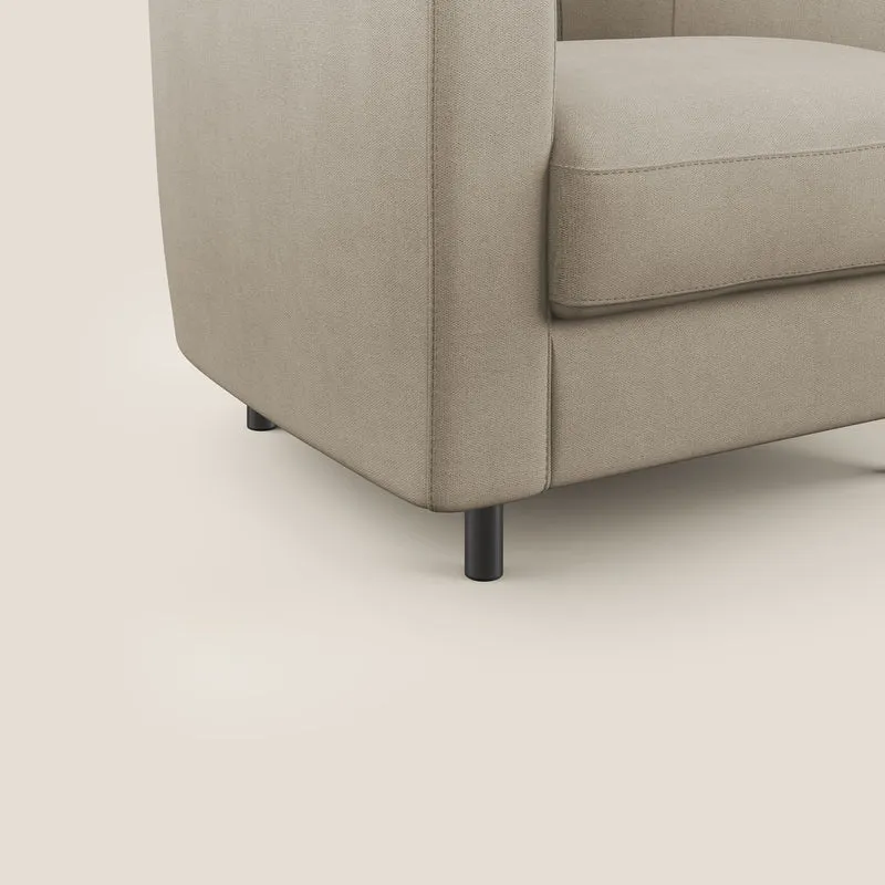 Pandora Fauteuil en tissu doux imperméable T02 beige