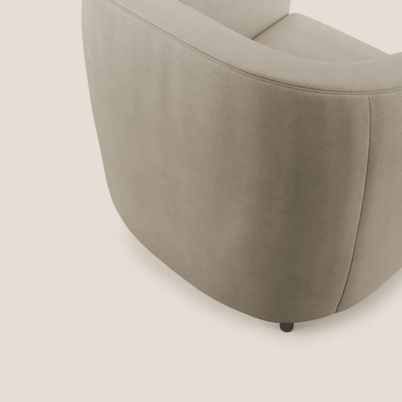 Pandora Fauteuil en tissu doux imperméable T02 beige