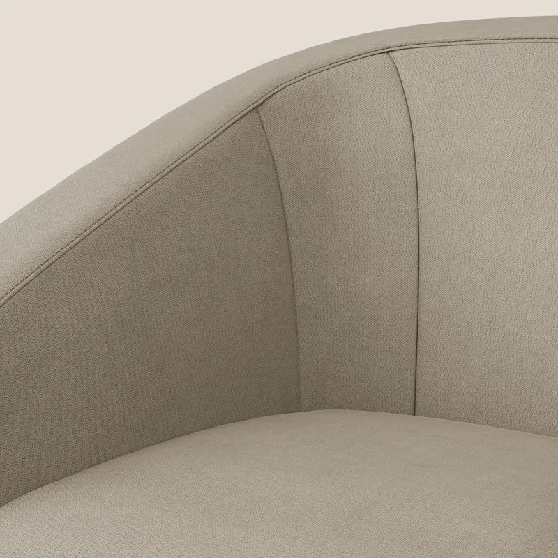 Pandora Fauteuil en tissu doux imperméable T02 beige