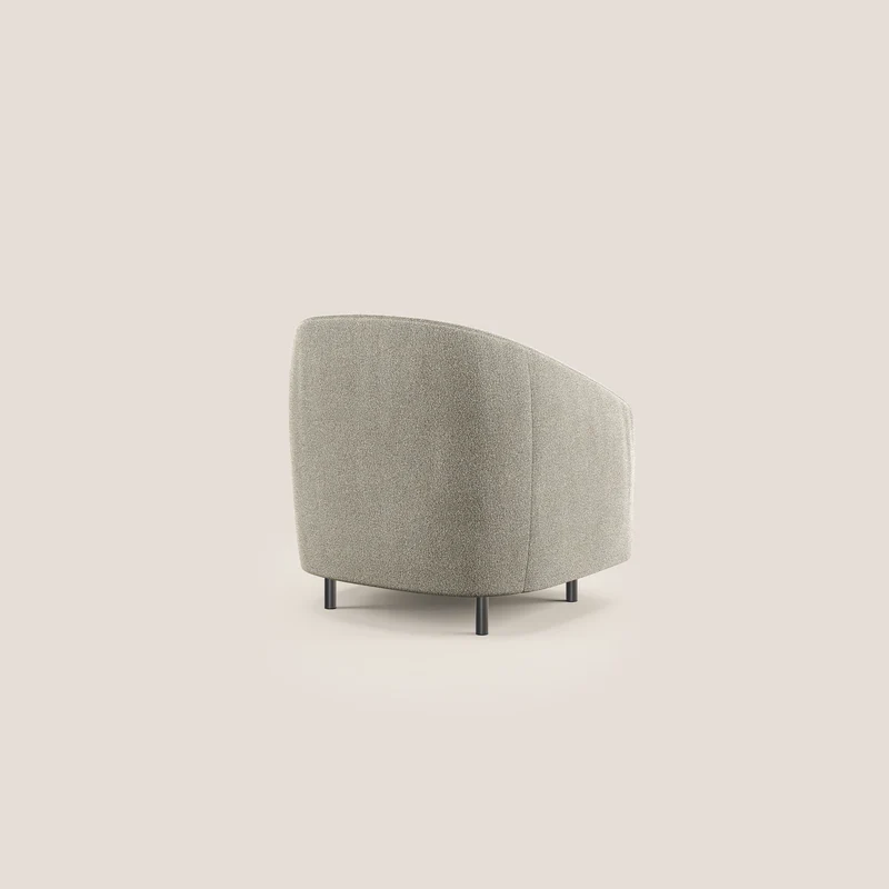 Pandora Fauteuil en tissu bouclé doux et imperméable T07 beige