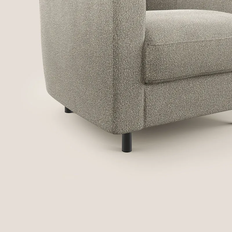 Pandora Fauteuil en tissu bouclé doux et imperméable T07 beige