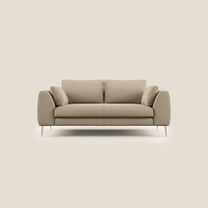Plano canapé moderne en microfibre technique détachable T11 Taupe tortora