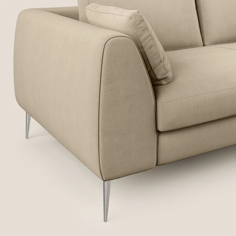 Plano canapé moderne en microfibre technique détachable T11 Taupe tortora