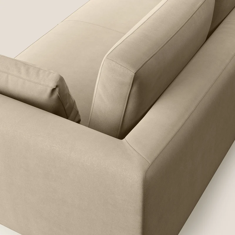 Plano canapé moderne en microfibre technique détachable T11 Taupe tortora