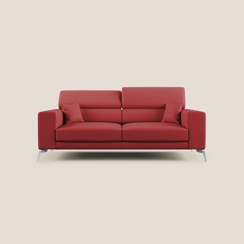 Blade Canapé moderne avec têtières inclinables en Similicuir T04 rouge