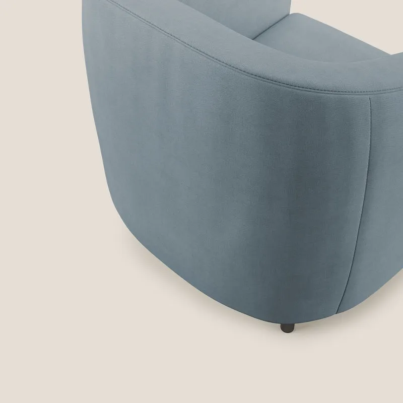 Pandora Fauteuil en tissu doux imperméable T02 sucre glace