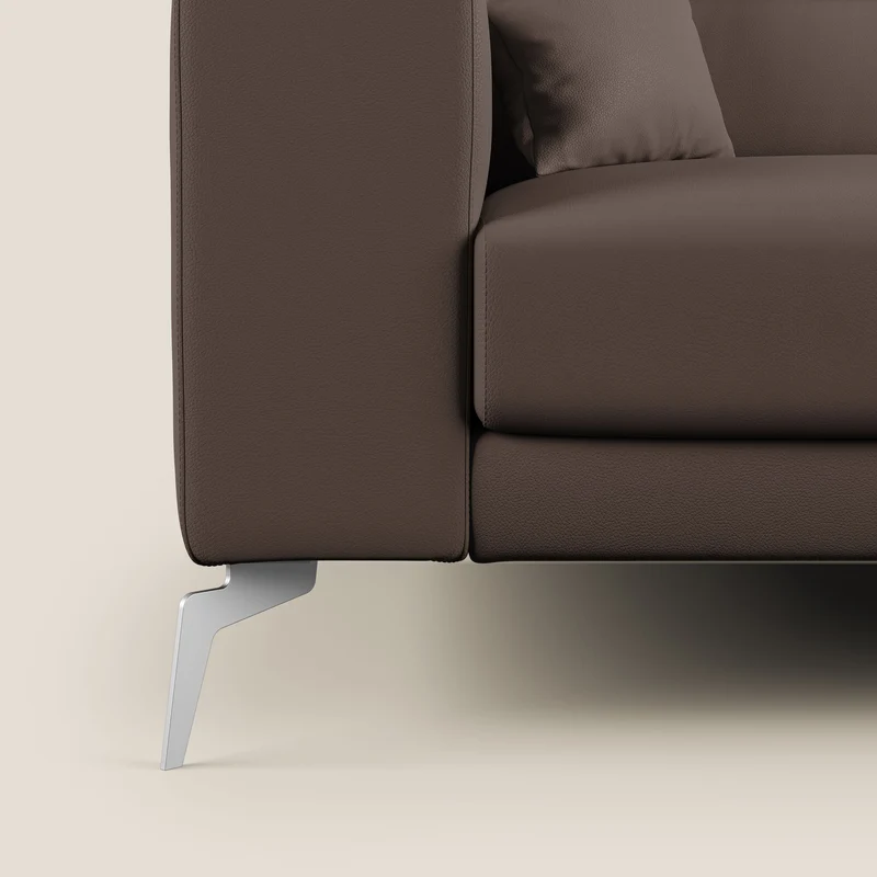 Blade Canapé moderne avec têtières inclinables en Similicuir T04 marron