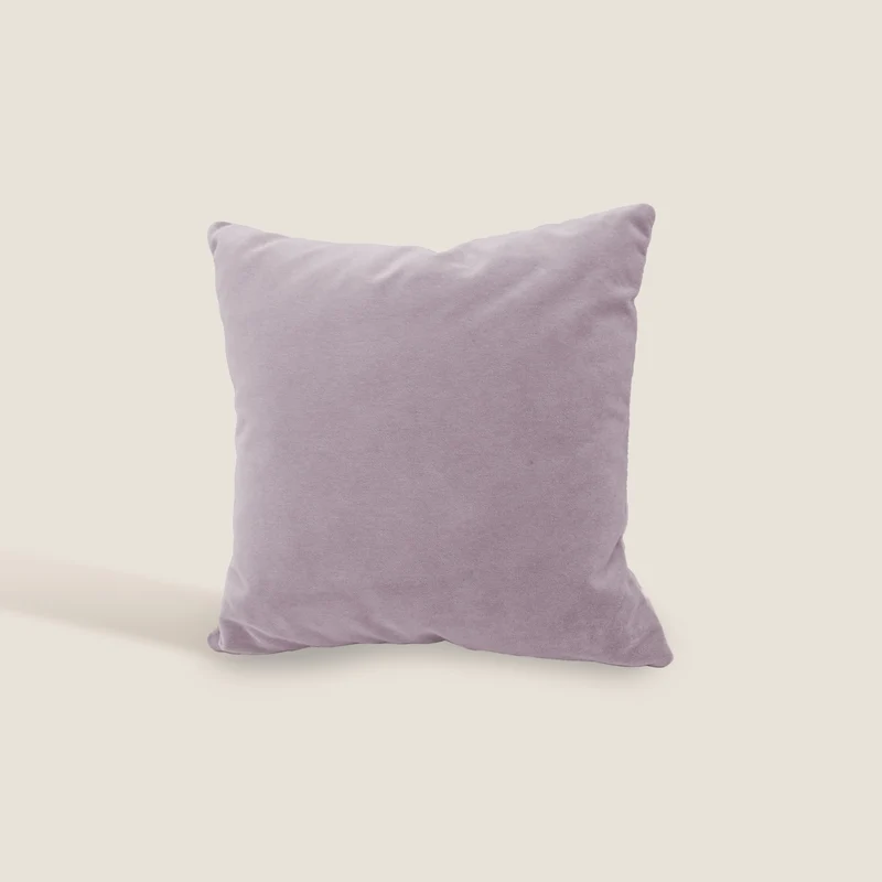 Luxury coussins carrés en velours Luxury pastel imperméable T09 lilas