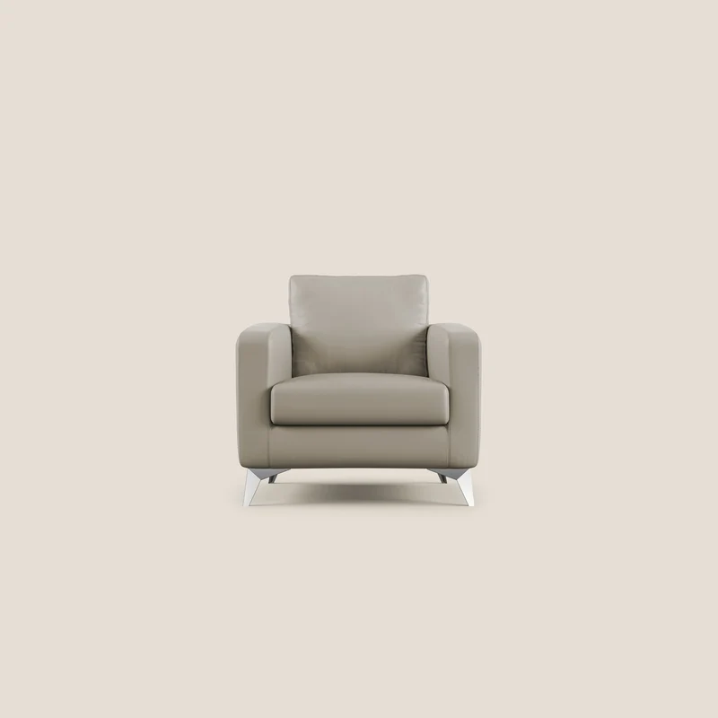 Orione fauteuil en simili cuir imperméable T04 taupe