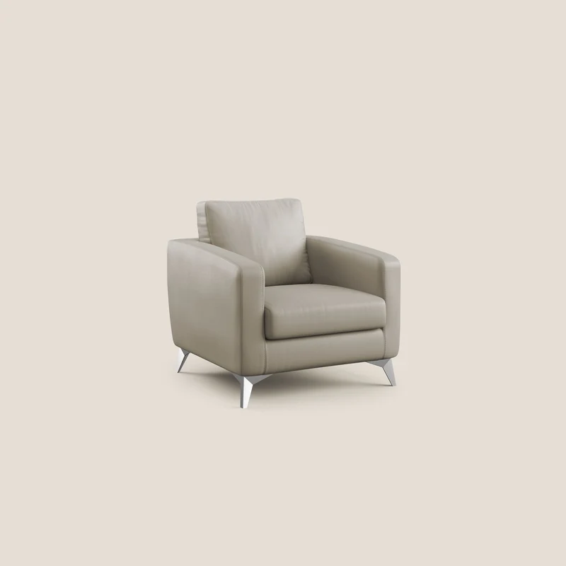 Orione fauteuil en simili cuir imperméable T04 taupe