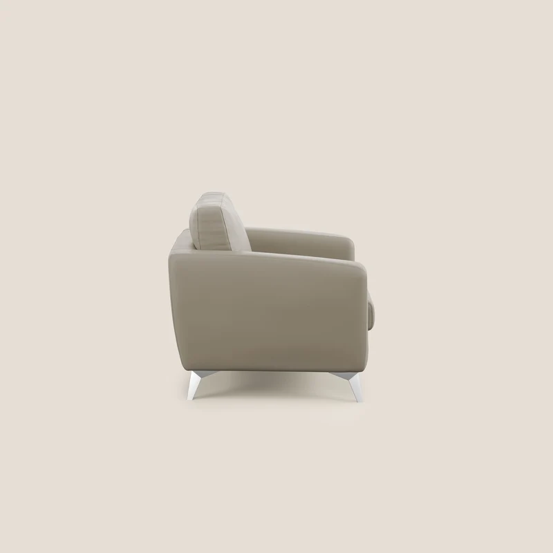 Orione fauteuil en simili cuir imperméable T04 taupe
