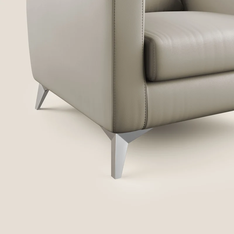 Orione fauteuil en simili cuir imperméable T04 taupe