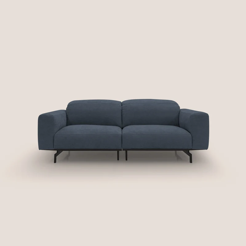 Sakura Canapé modulable en tissu flammé doux et imperméable T14 bleu