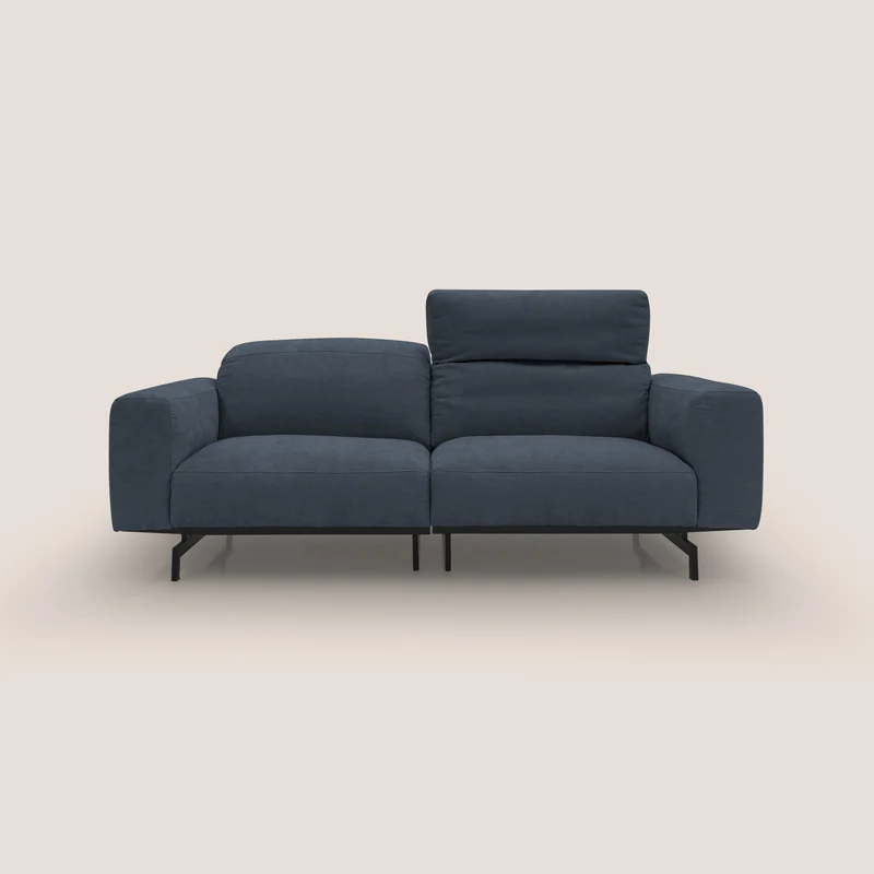 Sakura Canapé modulable en tissu flammé doux et imperméable T14 bleu