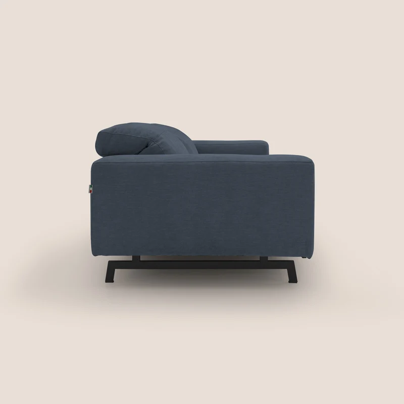 Sakura Canapé modulable en tissu flammé doux et imperméable T14 bleu