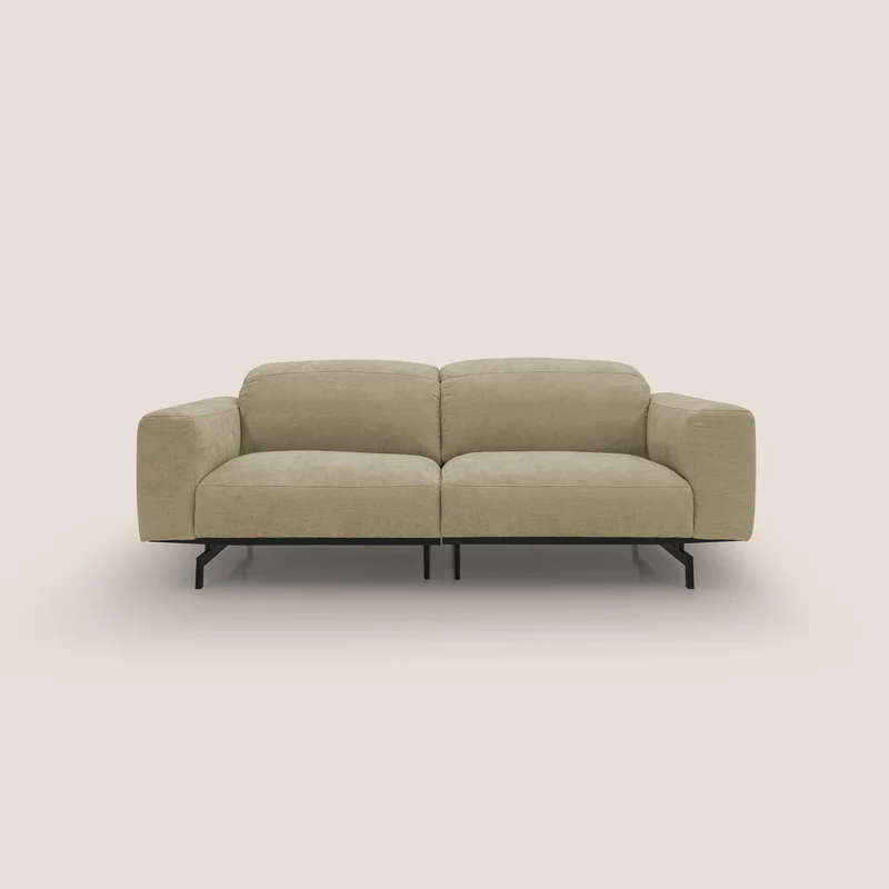 Sakura Canapé modulable en tissu flammé doux et imperméable T14 beige