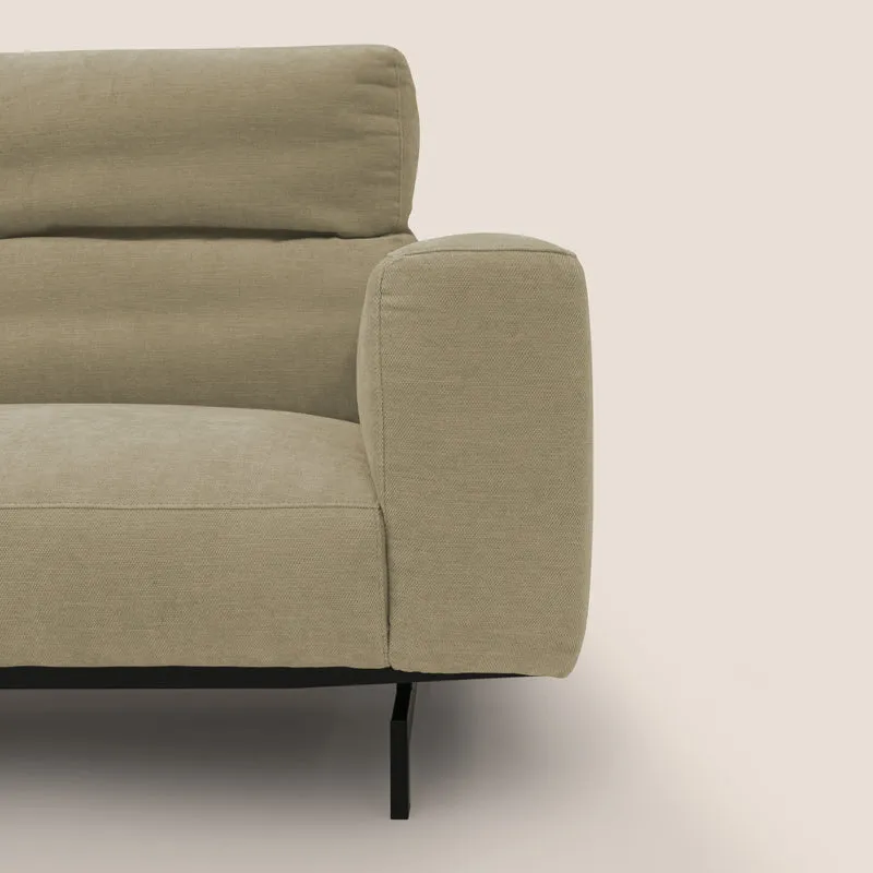 Sakura Canapé modulable en tissu flammé doux et imperméable T14 beige