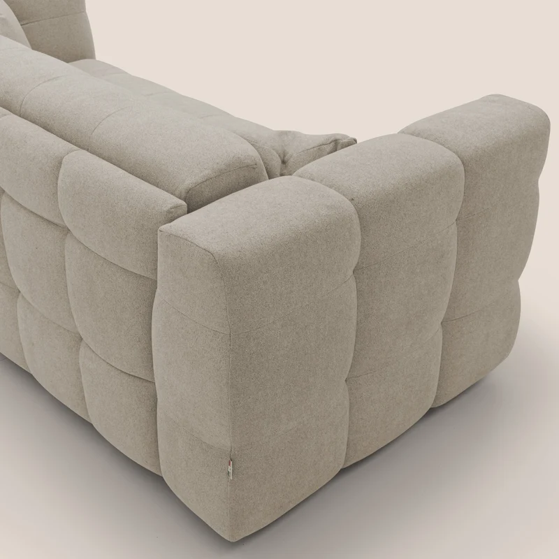 Tender Canapé convertible avec matelas H14 cm en bouclette imperméable T07 beige
