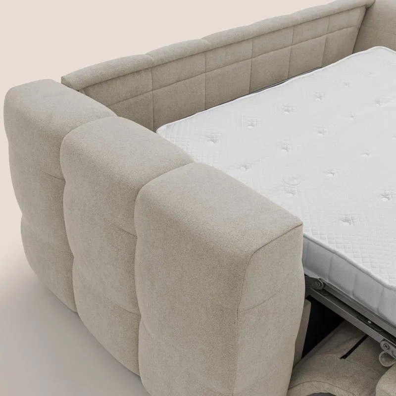 Tender Canapé convertible avec matelas H14 cm en bouclette imperméable T07 beige
