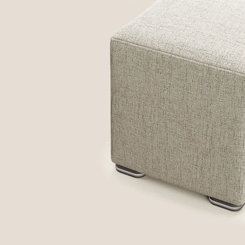 Cube pouf en tissu doux imperméable FELIS T03 beige