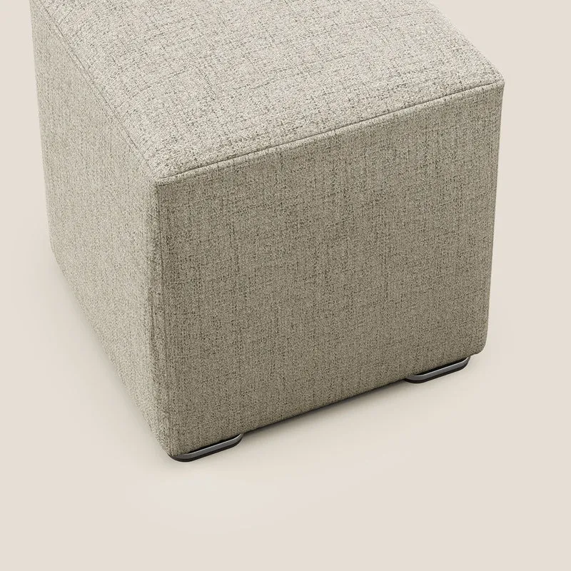 Cube pouf en tissu doux imperméable FELIS T03 beige