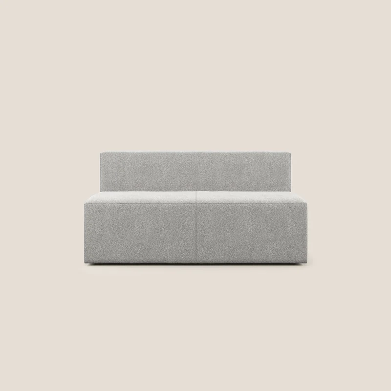 Nettuno module central maxi en bouclette douce T07 gris
