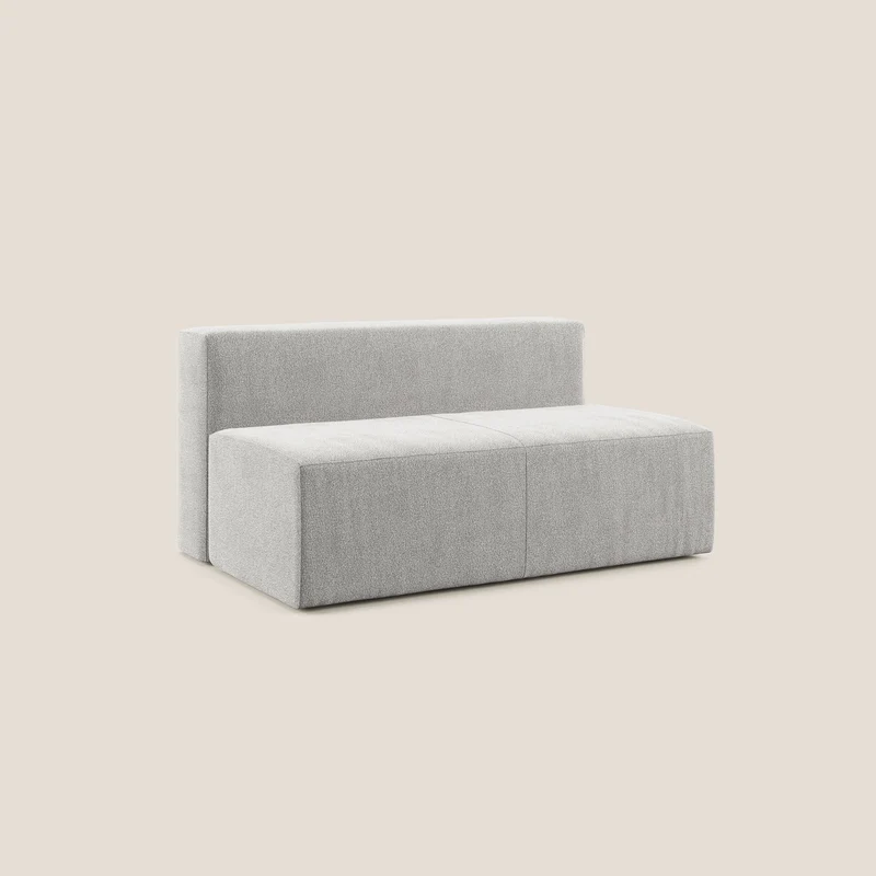 Nettuno module central maxi en bouclette douce T07 gris
