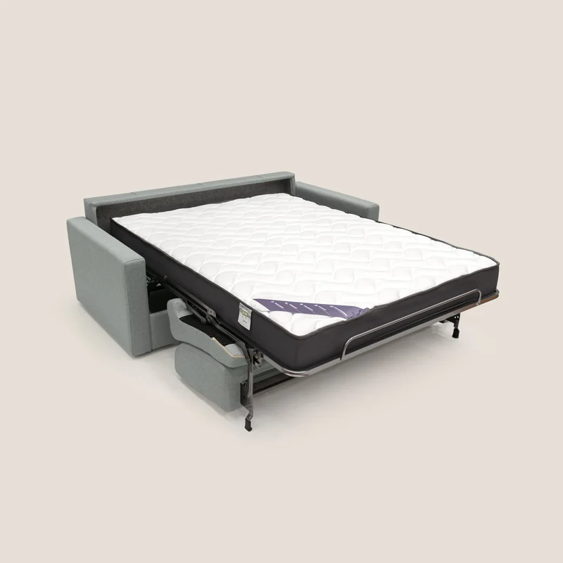 Chris Canapé convertible en tissu imperméable T13 gris