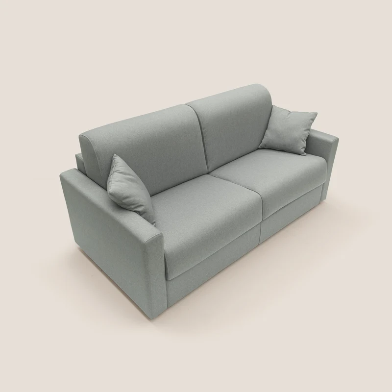 Chris Canapé convertible en tissu imperméable T13 gris