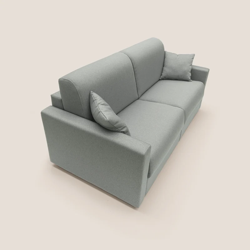 Chris Canapé convertible en tissu imperméable T13 gris