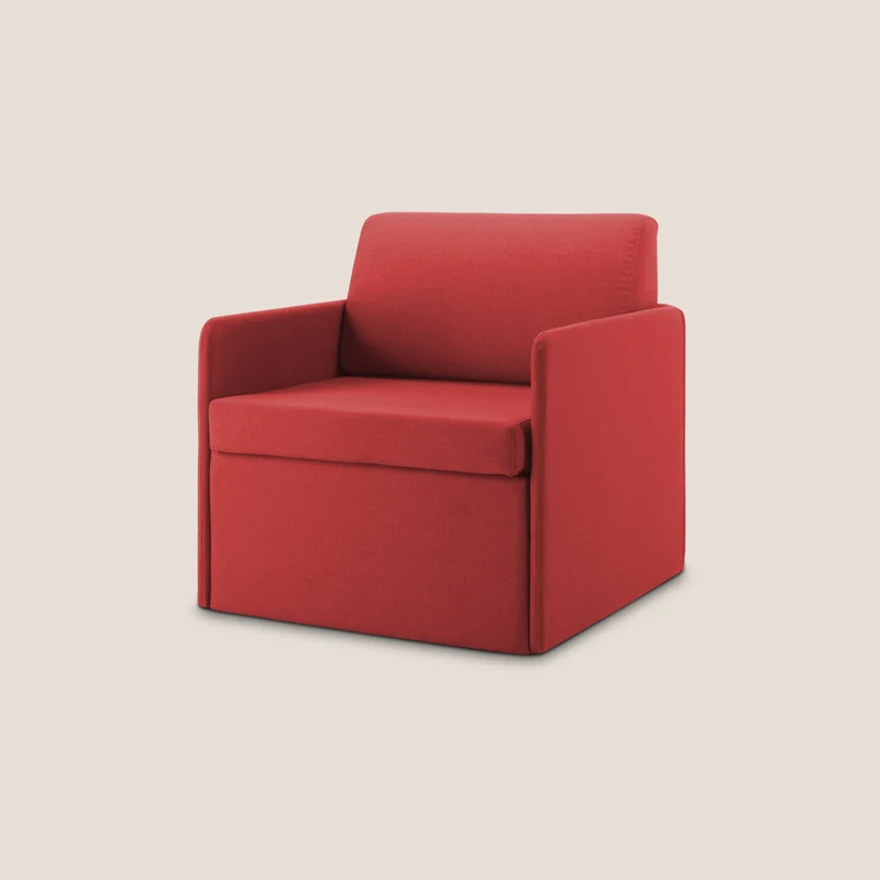 DAG Fauteuil lit en tissu imperméable T13 rouge