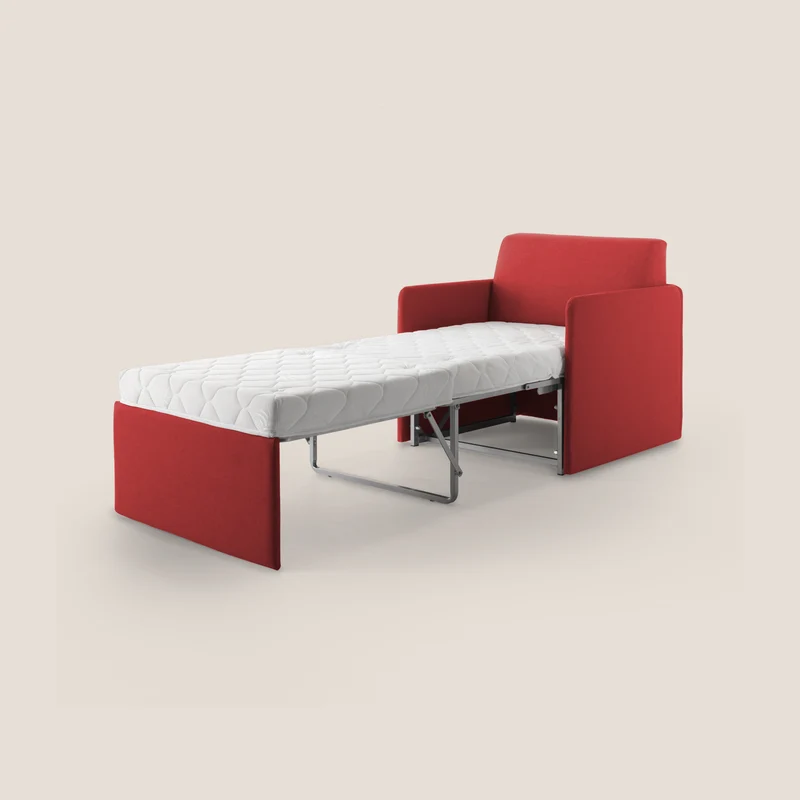 DAG Fauteuil lit en tissu imperméable T13 rouge