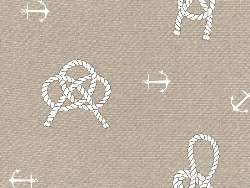 Marino coussins fantaisie style marin en coton beige