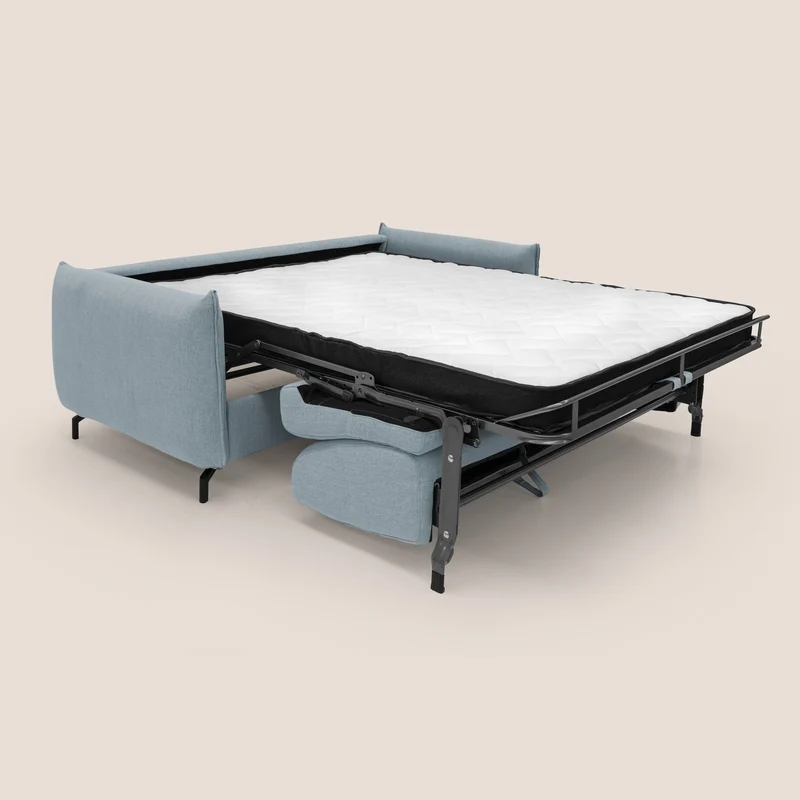 Scarlet canapé convertible en tissu mixte coton imperméable T19 sucre glace