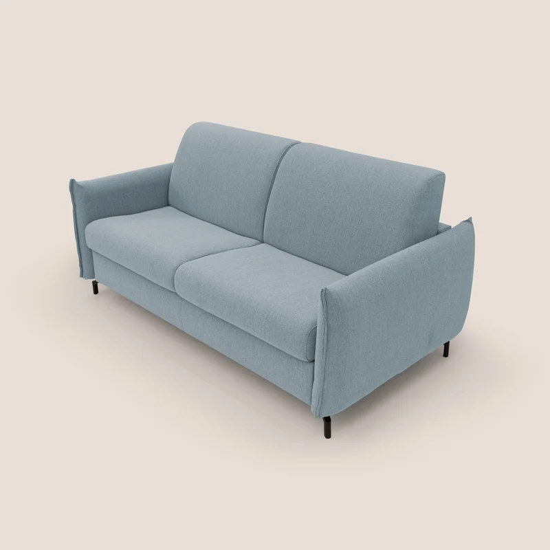 Scarlet canapé convertible en tissu mixte coton imperméable T19 sucre glace