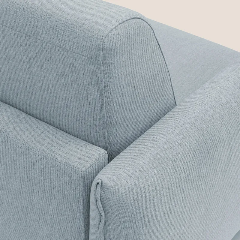 Scarlet canapé convertible en tissu mixte coton imperméable T19 sucre glace