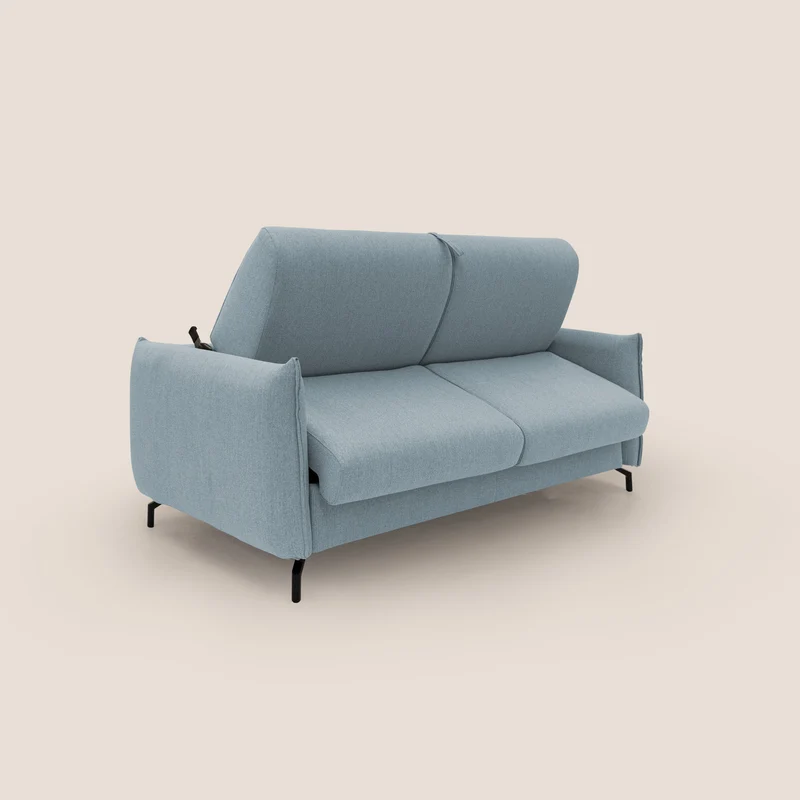 Scarlet canapé convertible en tissu mixte coton imperméable T19 sucre glace