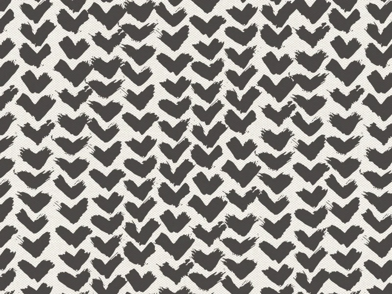 Arrow coussins géométriques en tissu hydrofuge noir