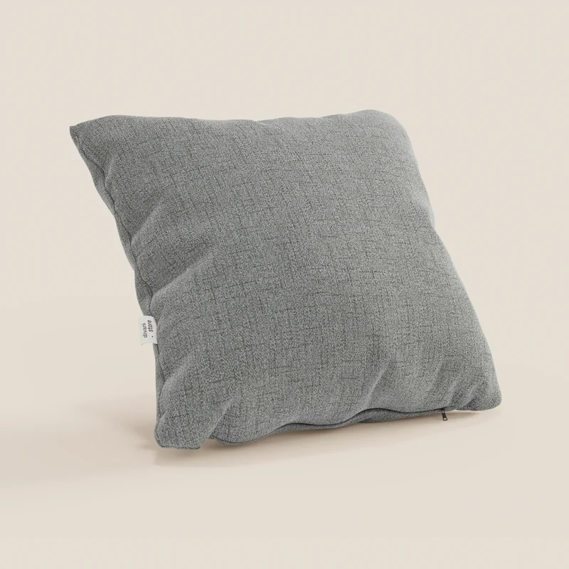 Felis coussins carrés en tissu doux imperméable T03 gris clair