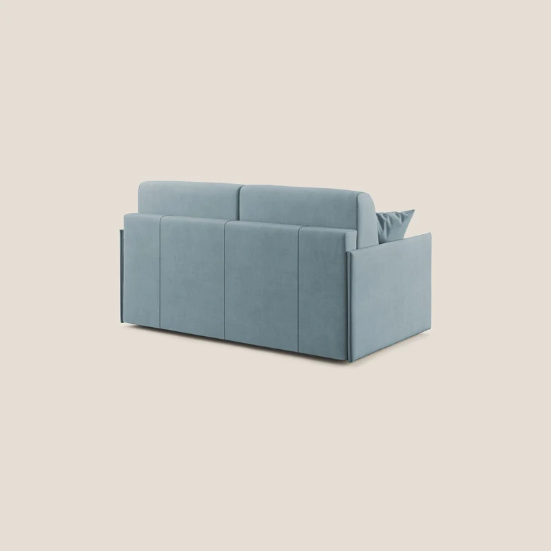 Evans canapé convertible en tissu doux imperméable T02 sucre glace