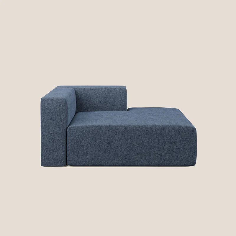 Nettuno module meridiénne en bouclette douce T07 bleu
