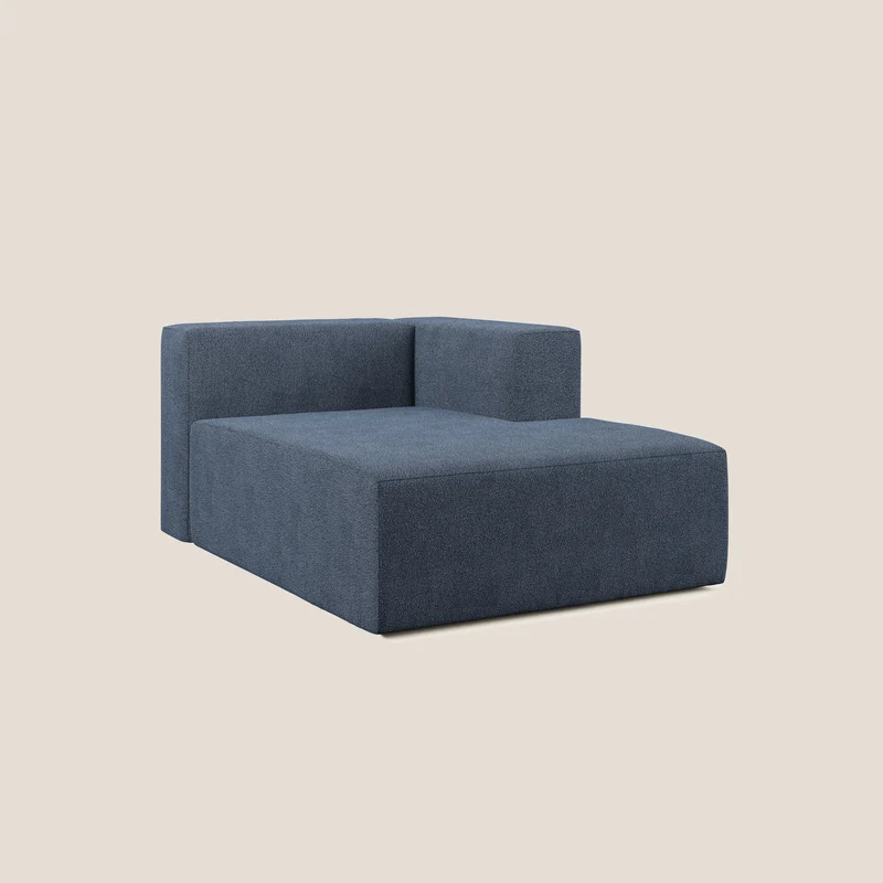 Nettuno module meridiénne en bouclette douce T07 bleu