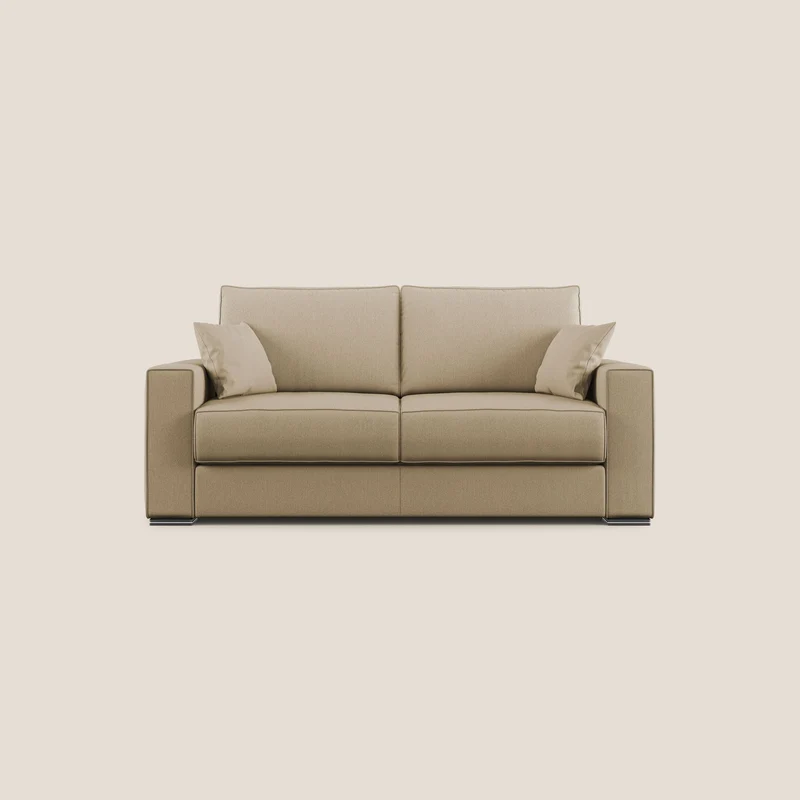 Dream canapé-lit convertible avec coussins doux en tissu détachable T05 beige