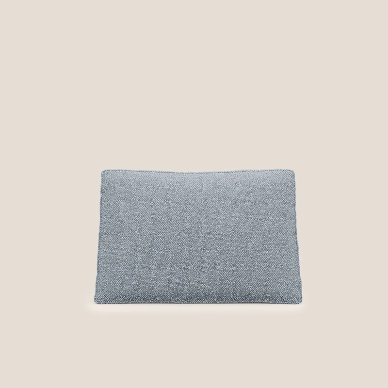 Nettuno coussin de dossier realisé en tissu bouclè imperméable T07 sucre glace