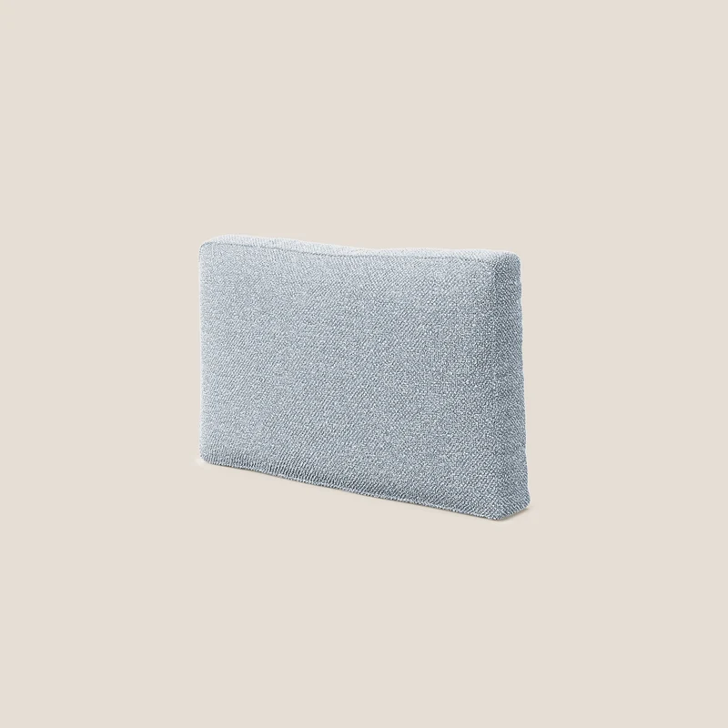 Nettuno coussin de dossier realisé en tissu bouclè imperméable T07 sucre glace