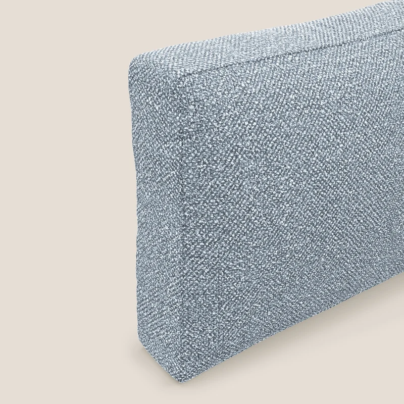 Nettuno coussin de dossier realisé en tissu bouclè imperméable T07 sucre glace