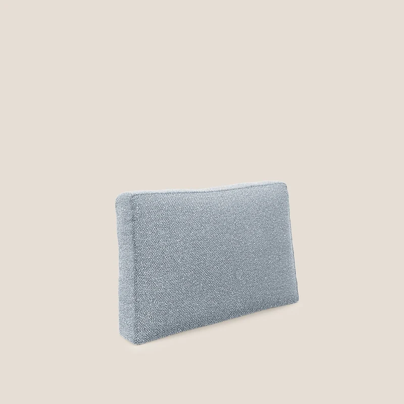Nettuno coussin de dossier realisé en tissu bouclè imperméable T07 sucre glace